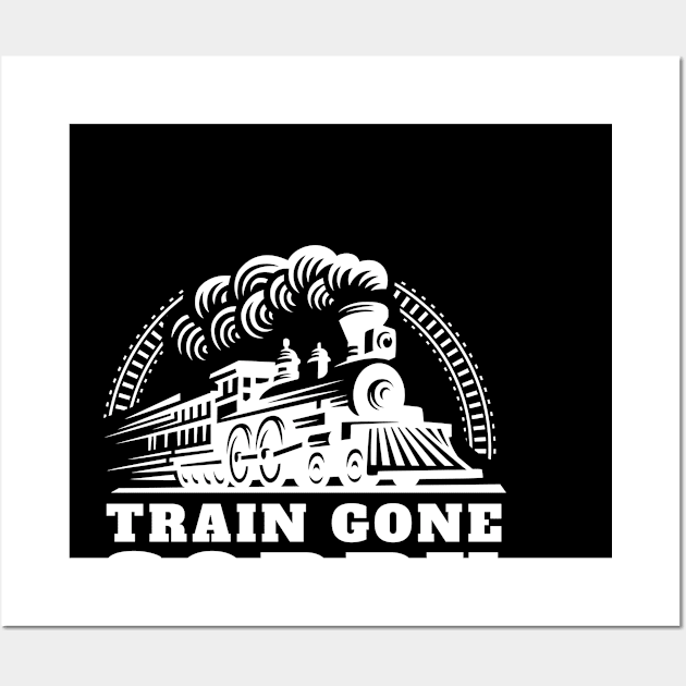 Train Gone Sorry Wall Art by Tennifer